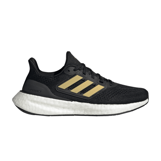 ( Women ) Adidas PureBoost 23 Black Gold Metallic IF2391
