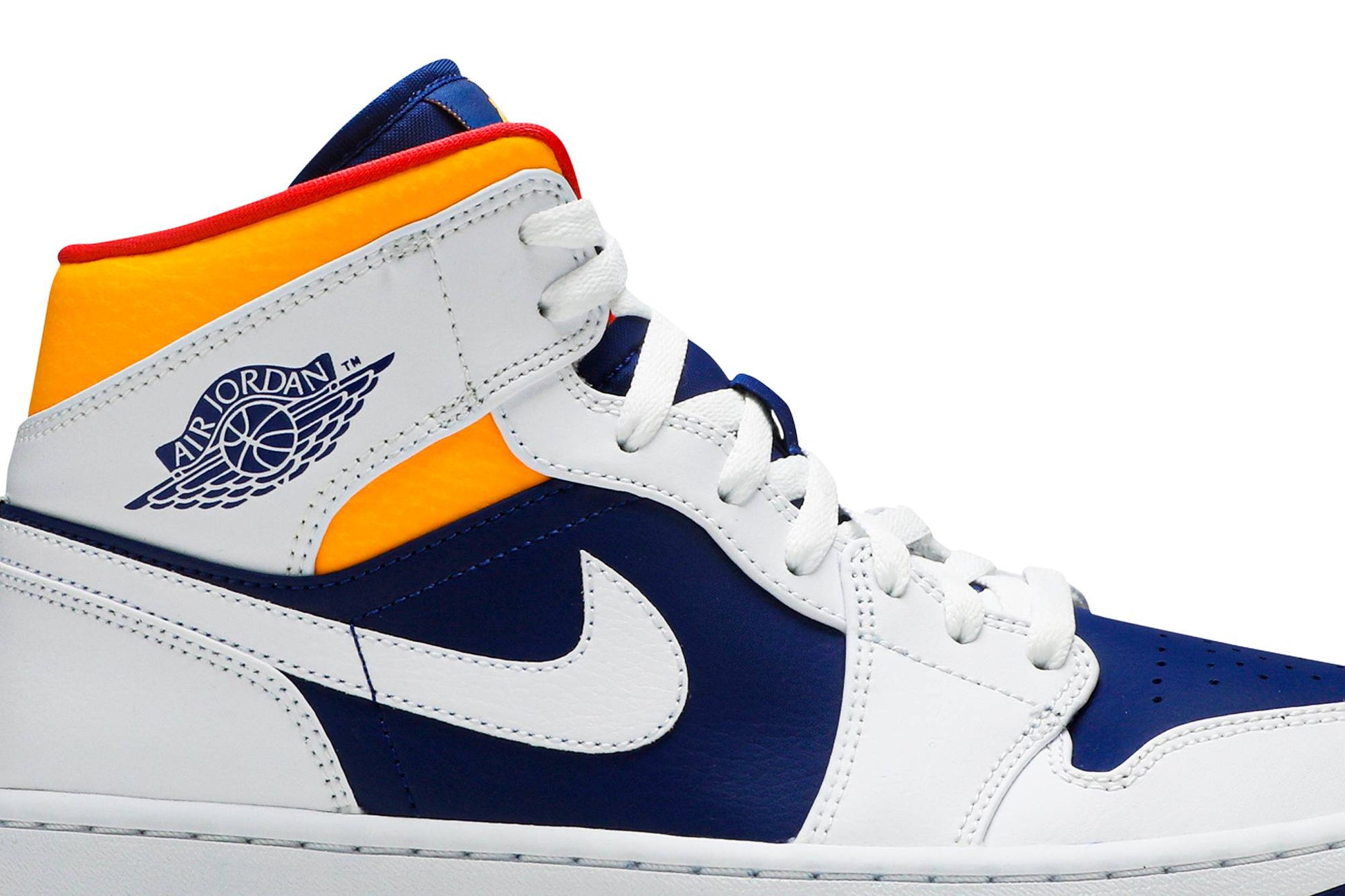 Air Jordan 1 Mid White Deep Royal Blue 554724-131