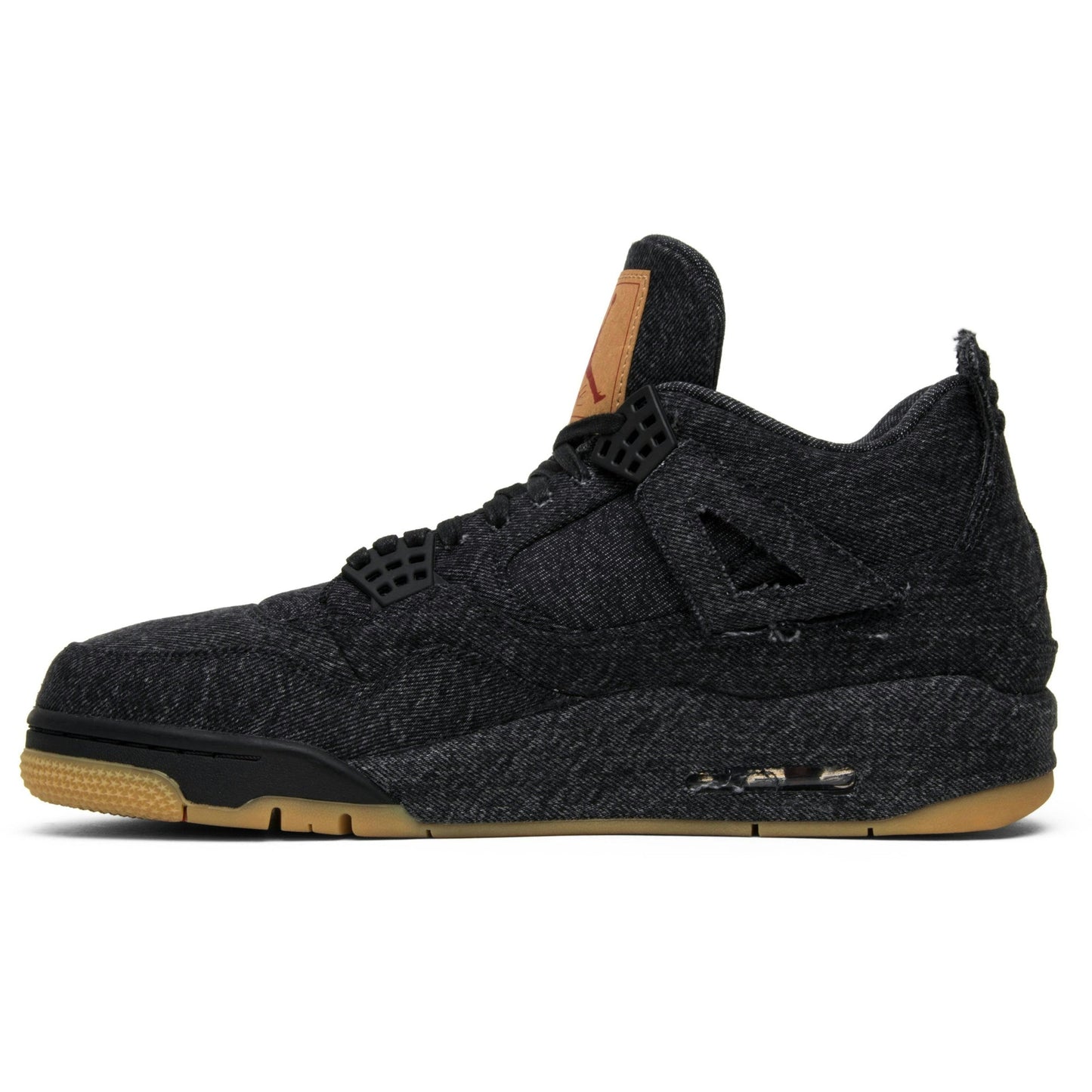 Levis X Air Jordan 4 Retro Black Denim ( Blank Tag ) AO2571-001