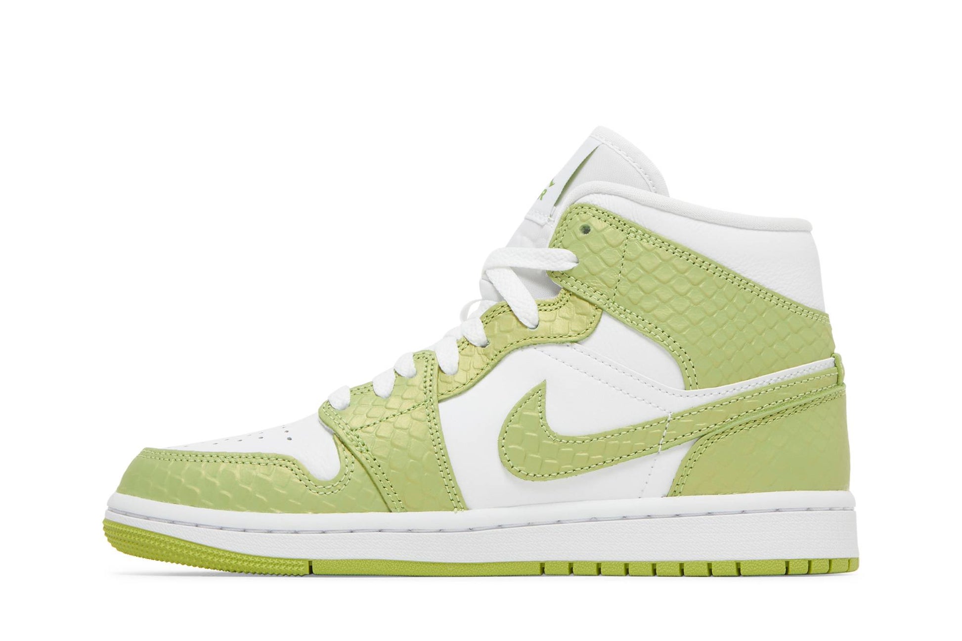 ( Women ) Air Jordan 1 Mid SE Green Python DV2959-113