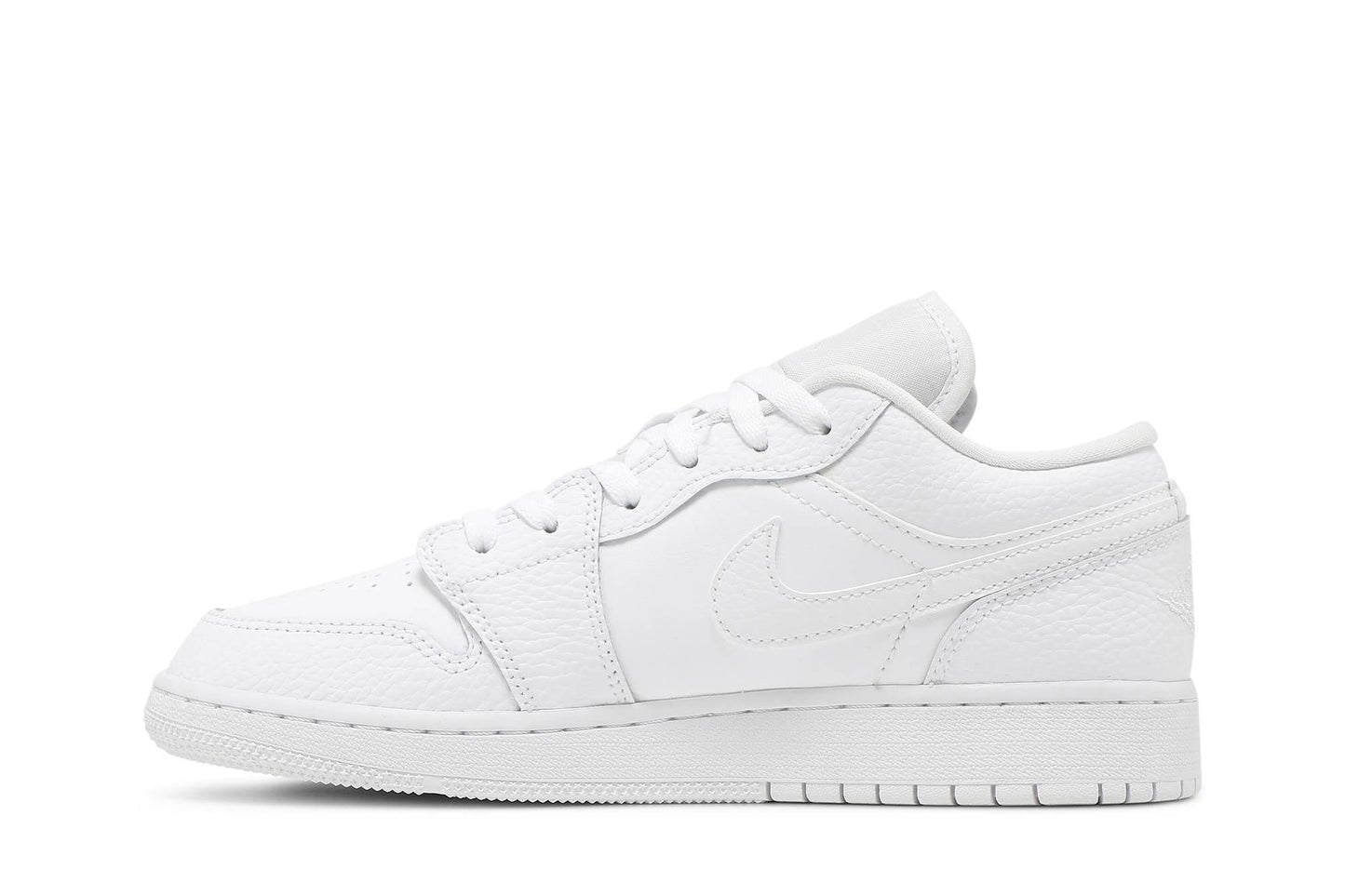 ( Grade School ) Air Jordan 1 Low Triple White 553560-130