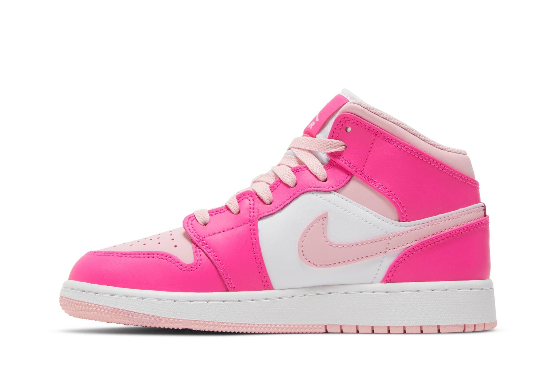 ( Grade School ) Air Jordan 1 Mid Medium Soft Pink FD8780-116