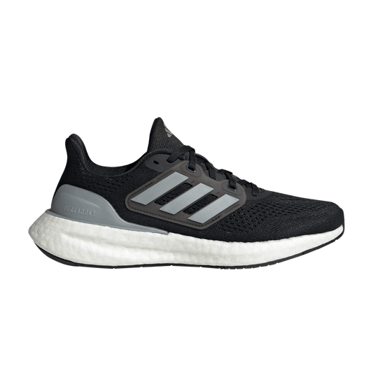 ( Women ) Adidas PureBoost 23 Wide Black Silver Metallic IF8063