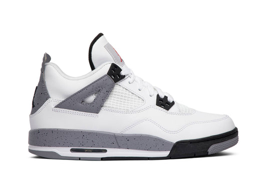 ( Grade School ) Air Jordan 4 Retro 2012 'White Cement' 408452-103