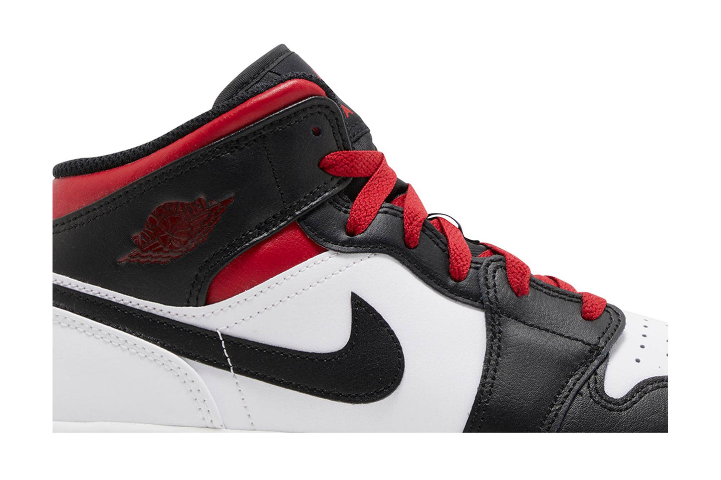 ( Grade School ) Air Jordan 1 Mid Gym Red Black Toe DQ8423-106