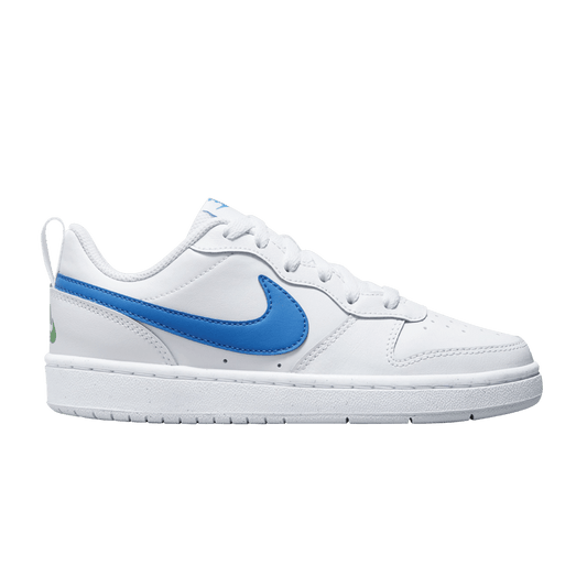 ( Grade School ) Nike Court Borough Low 2 'White Photo Blue' BQ5448-123