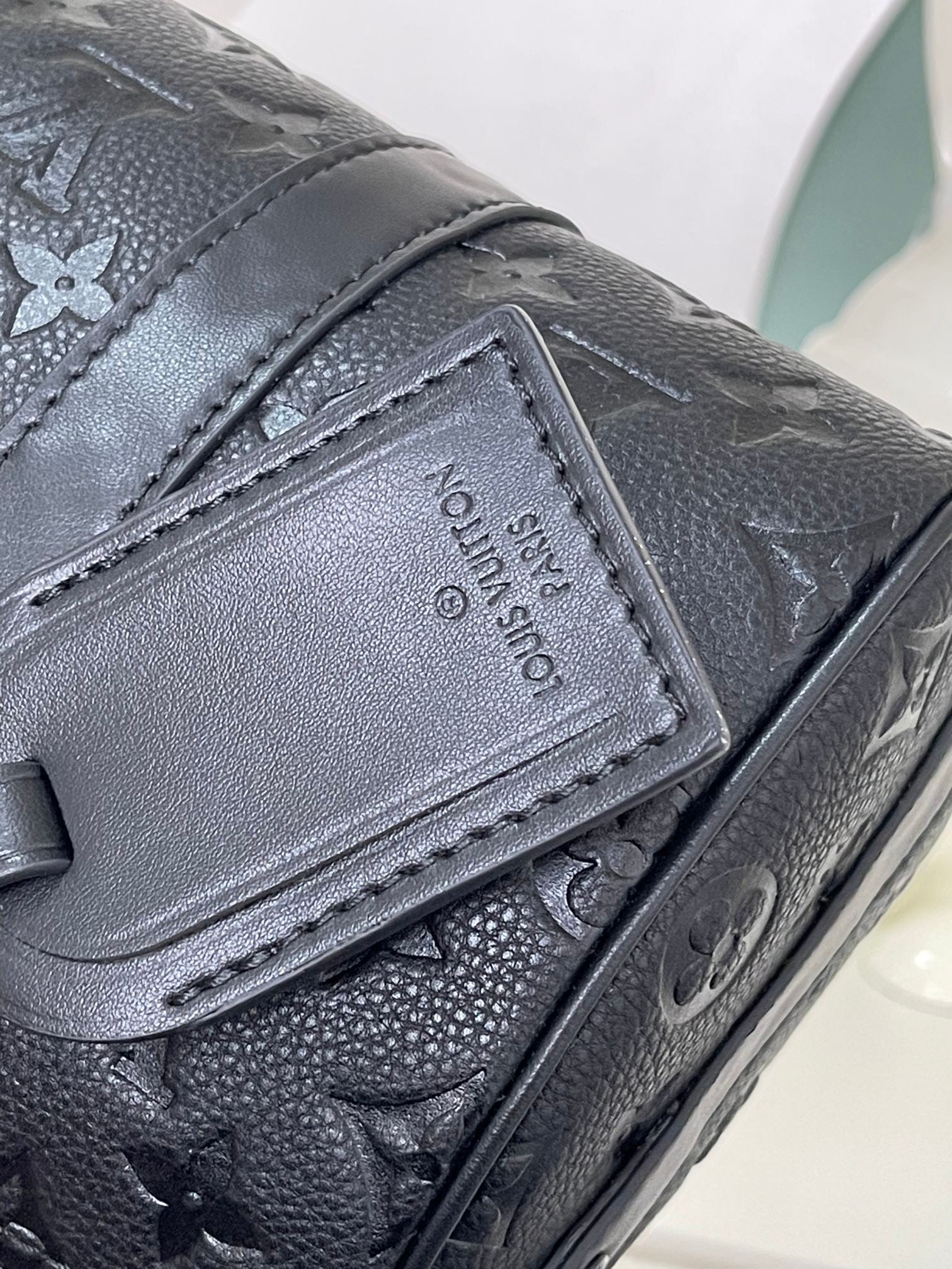 Louis Vuitton Keepall XS Monogram Shadow Leather Bag - Black