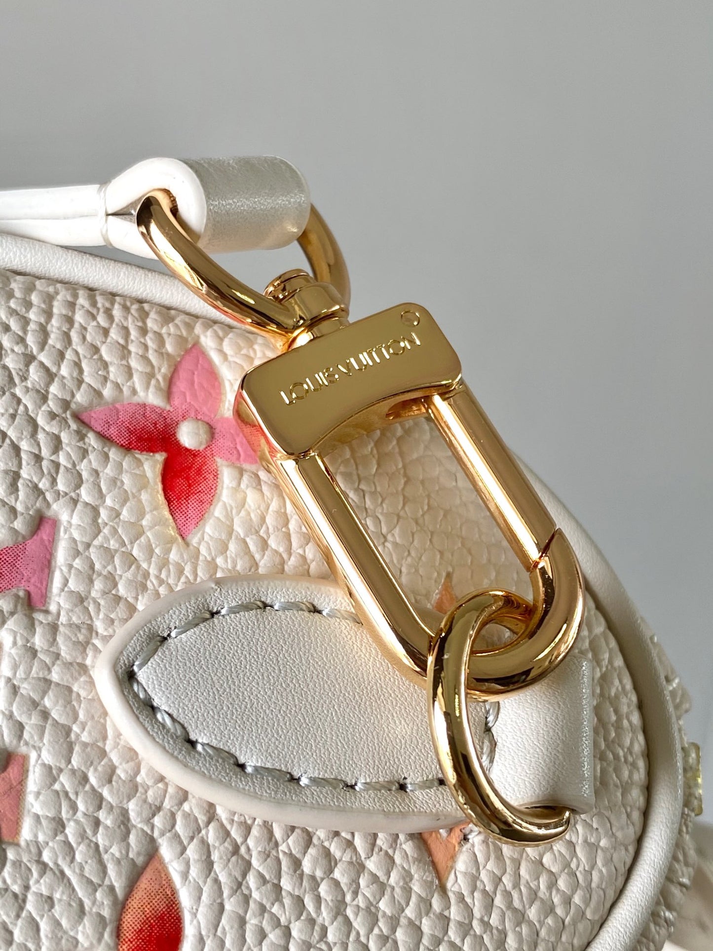 Louis Vuitton Nano Speedy Handbag - Pink Gradient Monogram Empreinte Leather