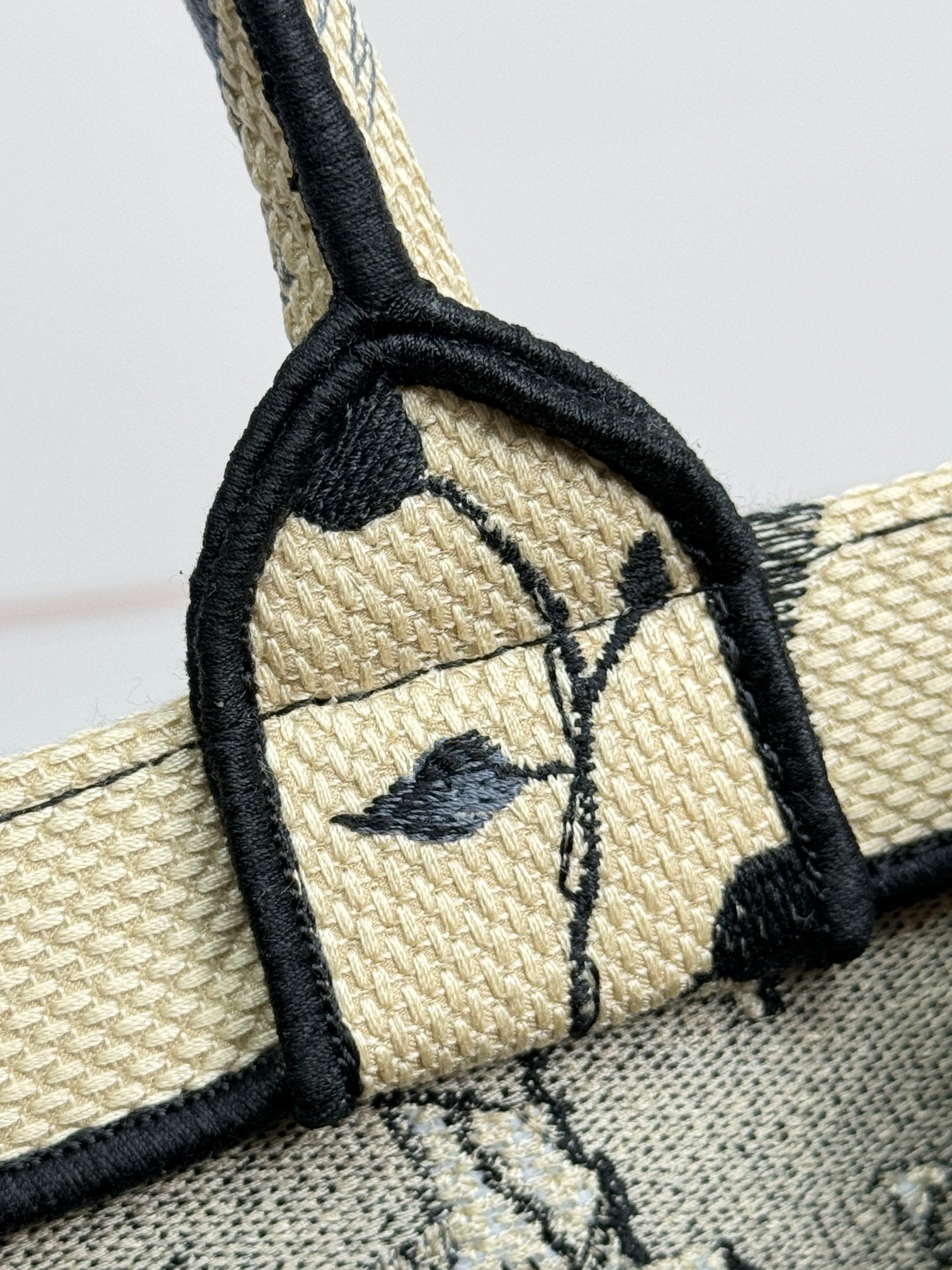 Christian Dior Small Book Tote Floral Print Canvas Bag