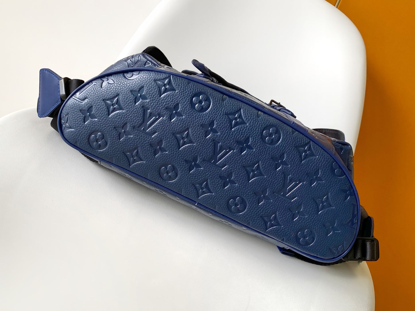 Louis Vuitton Christopher PM Backpack - Navy Blue Monogram Empreinte Leather