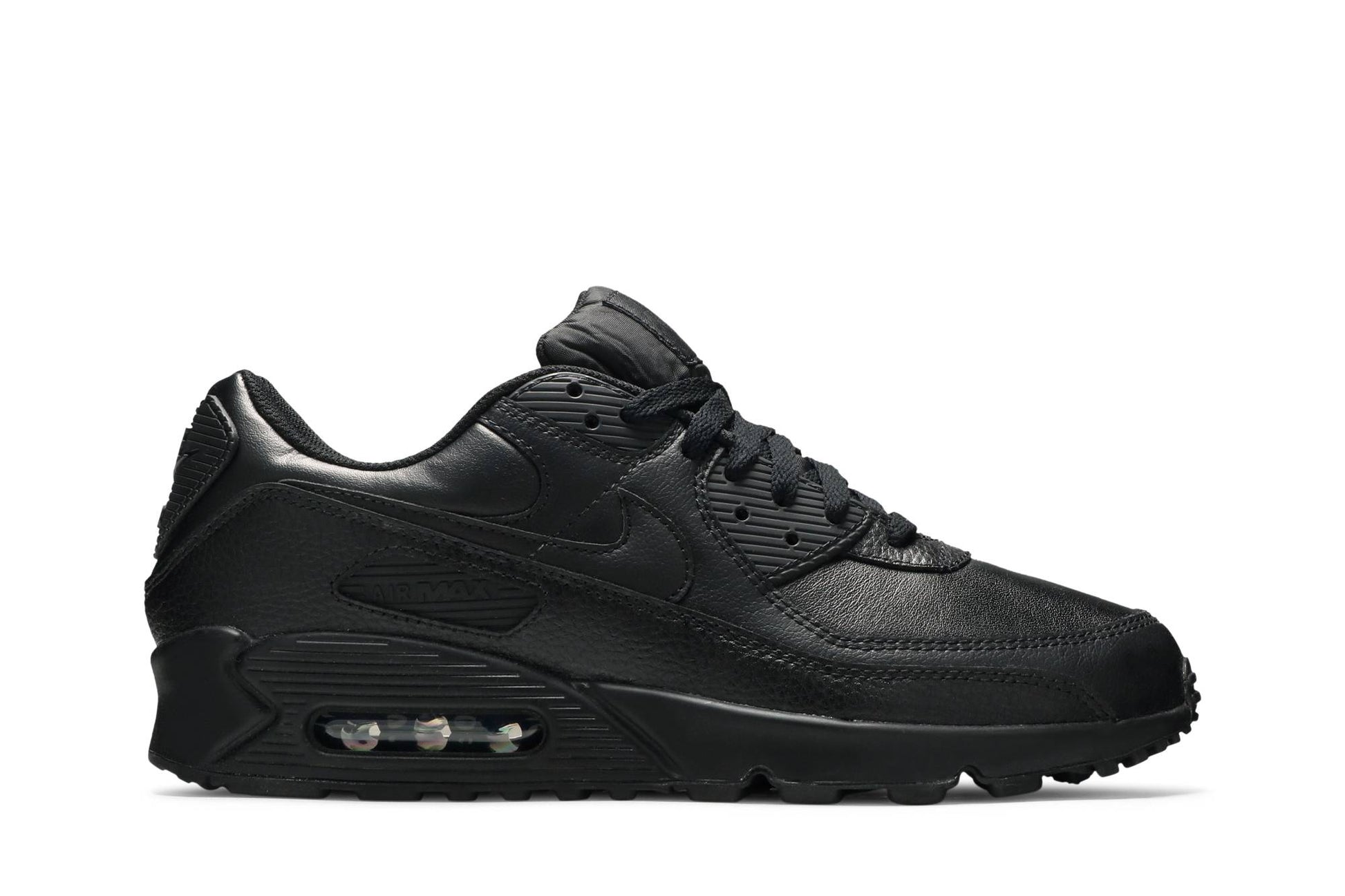Nike Air Max 90 Leather 'Triple Black' ( 20 ) CZ5594-001