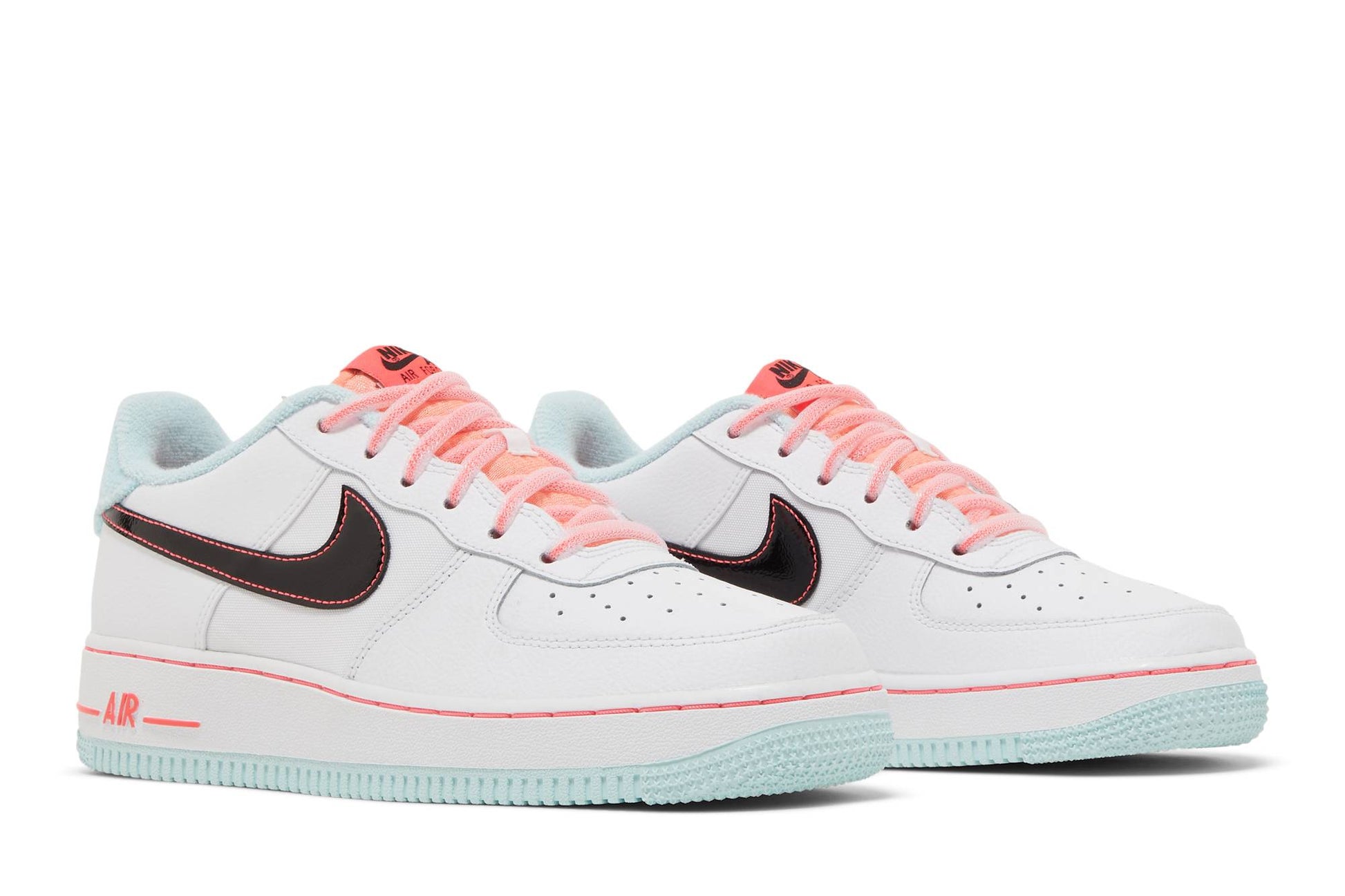 ( Youth ) Nike Air Force 1 07 LV8 GS White Atomic Pink DD7709-100