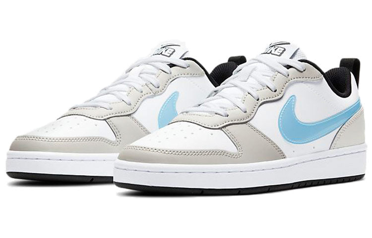 ( Youth ) Nike Court Borough Low /Blue/Grey White CW1624-100