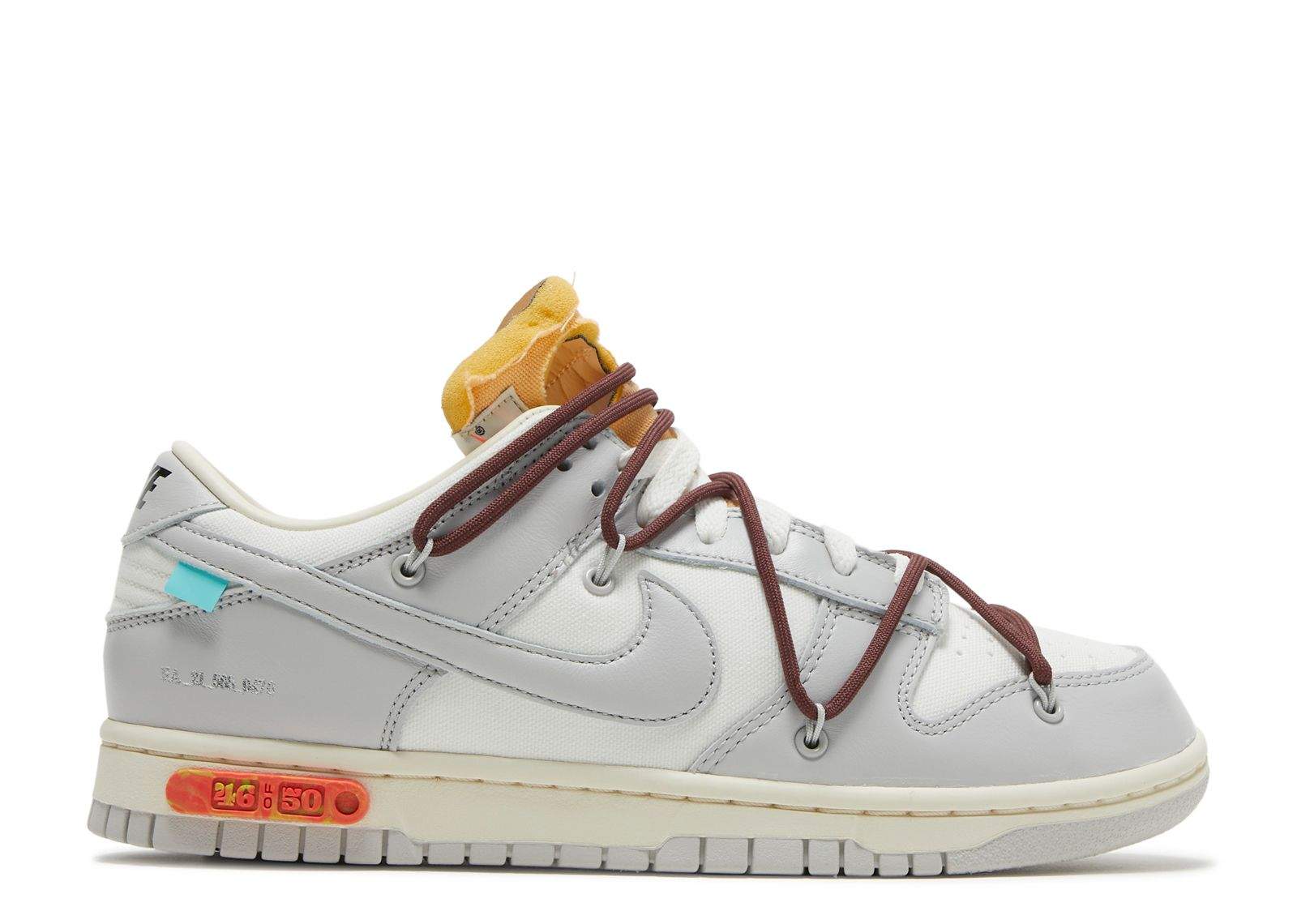 Nike Off-White X Dunk Low 'Lot 46 Of 50' Everlasting Sneaker