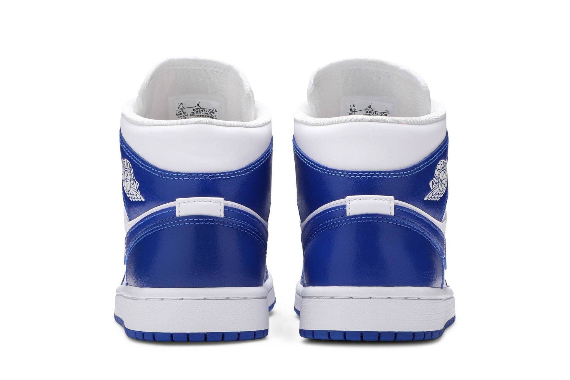 ( Women ) Air Jordan 1 Mid 'Kentucky Blue' BQ6472-104