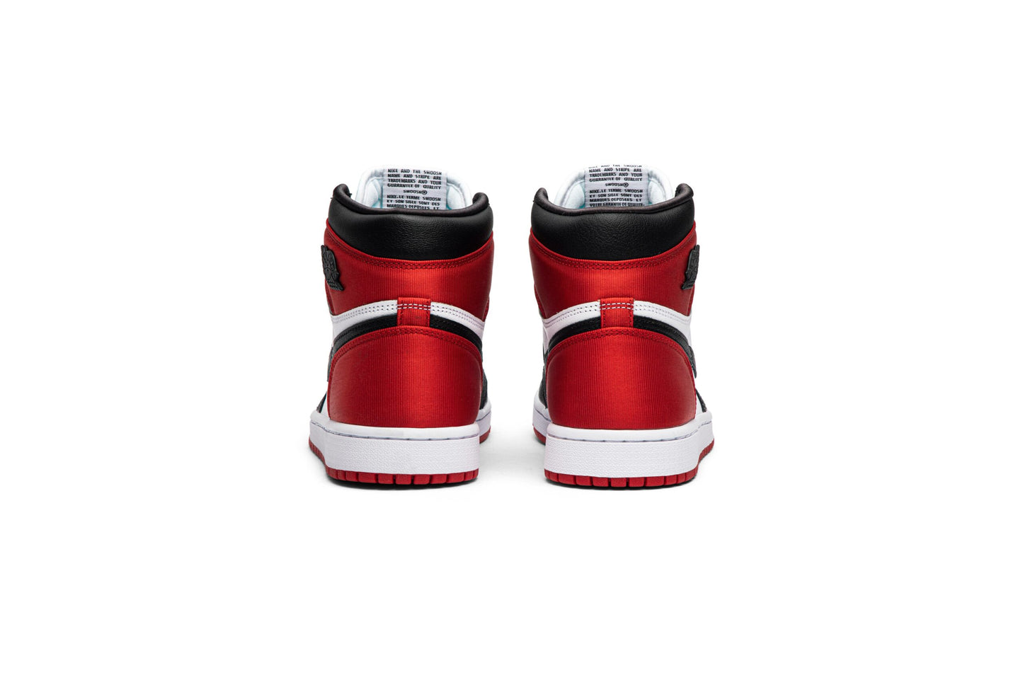 ( Women ) Air Jordan 1 Retro High Satin Black Toe CD0461-016