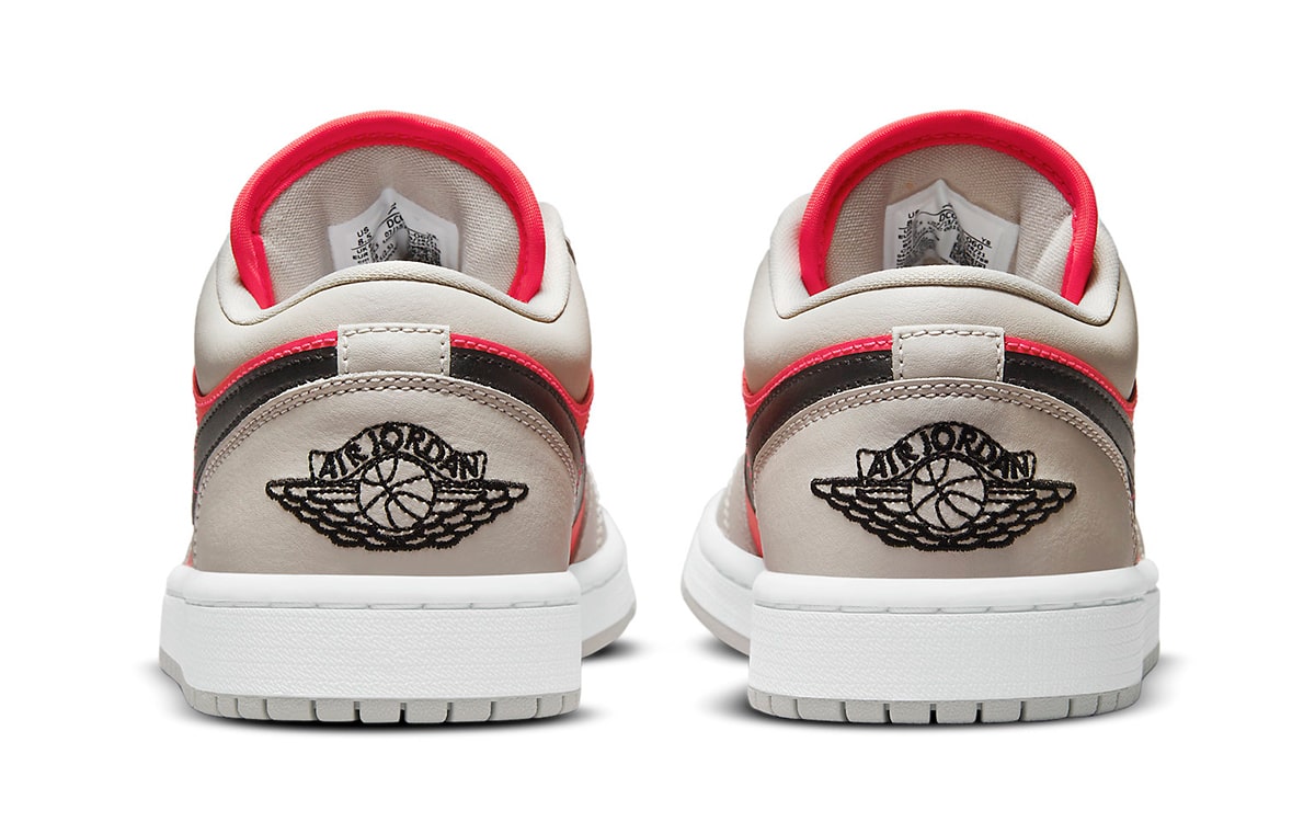 ( Women ) Air Jordan 1 Low 'Light Iron Ore Siren Red' DC0774-060