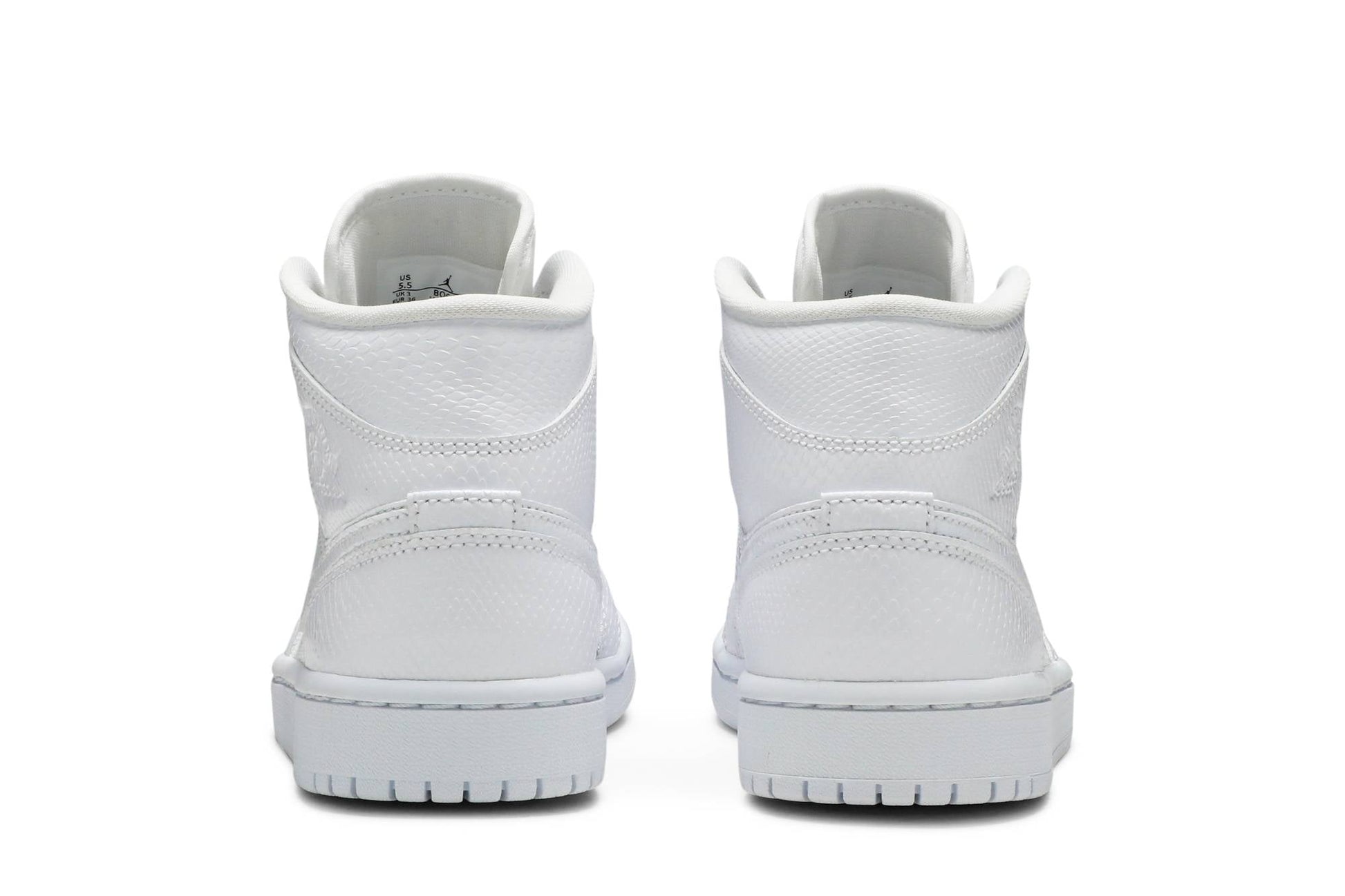 ( Women ) Air Jordan 1 Mid 'White Snakeskin' BQ6472-110