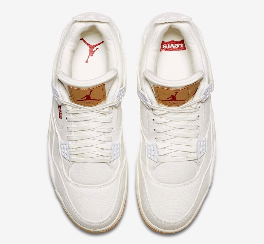 Air Jordan 4 Retro White Denim X Levi's
