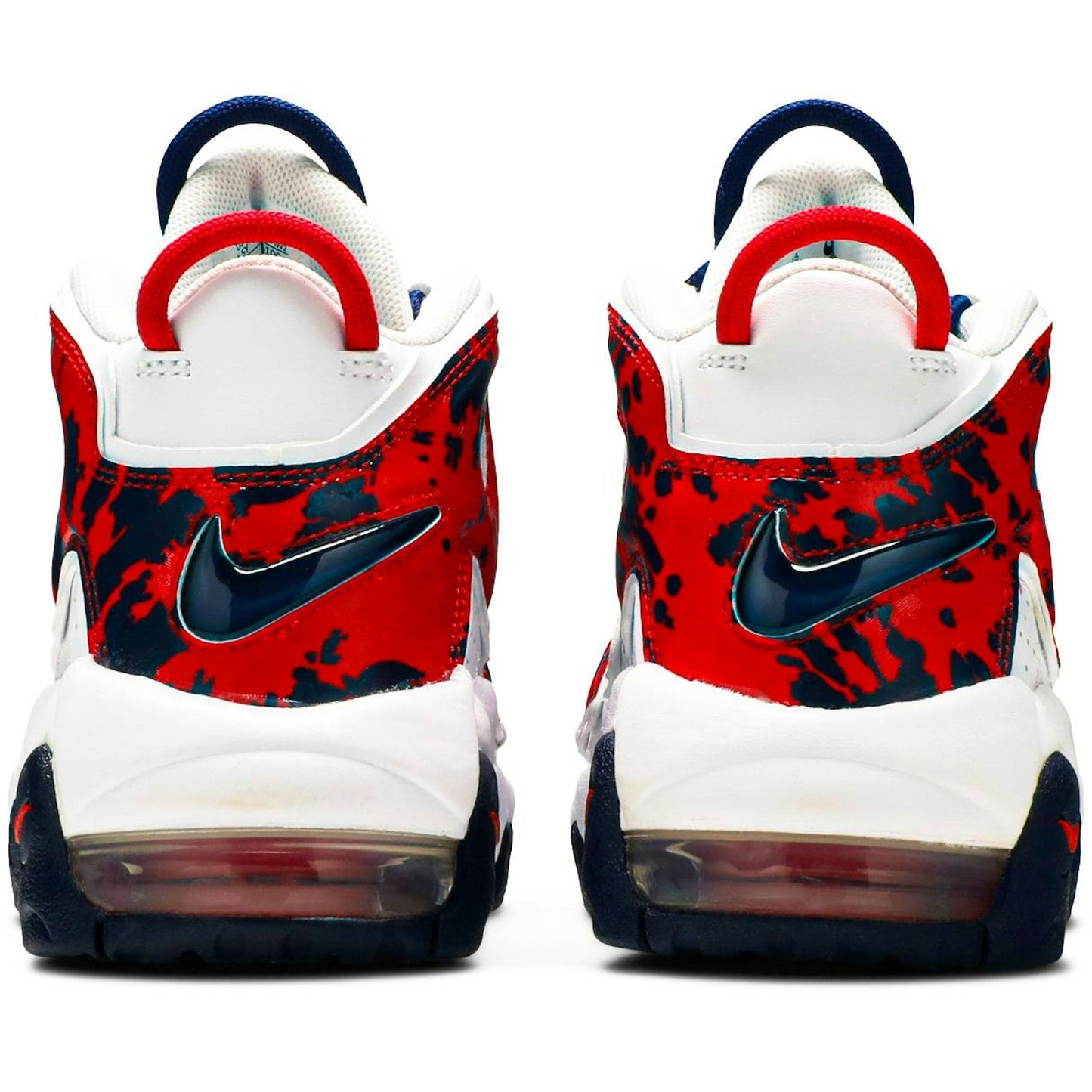 ( Grade School ) Nike Air More Uptempo 'White Blue Red Camo' CZ7885-100
