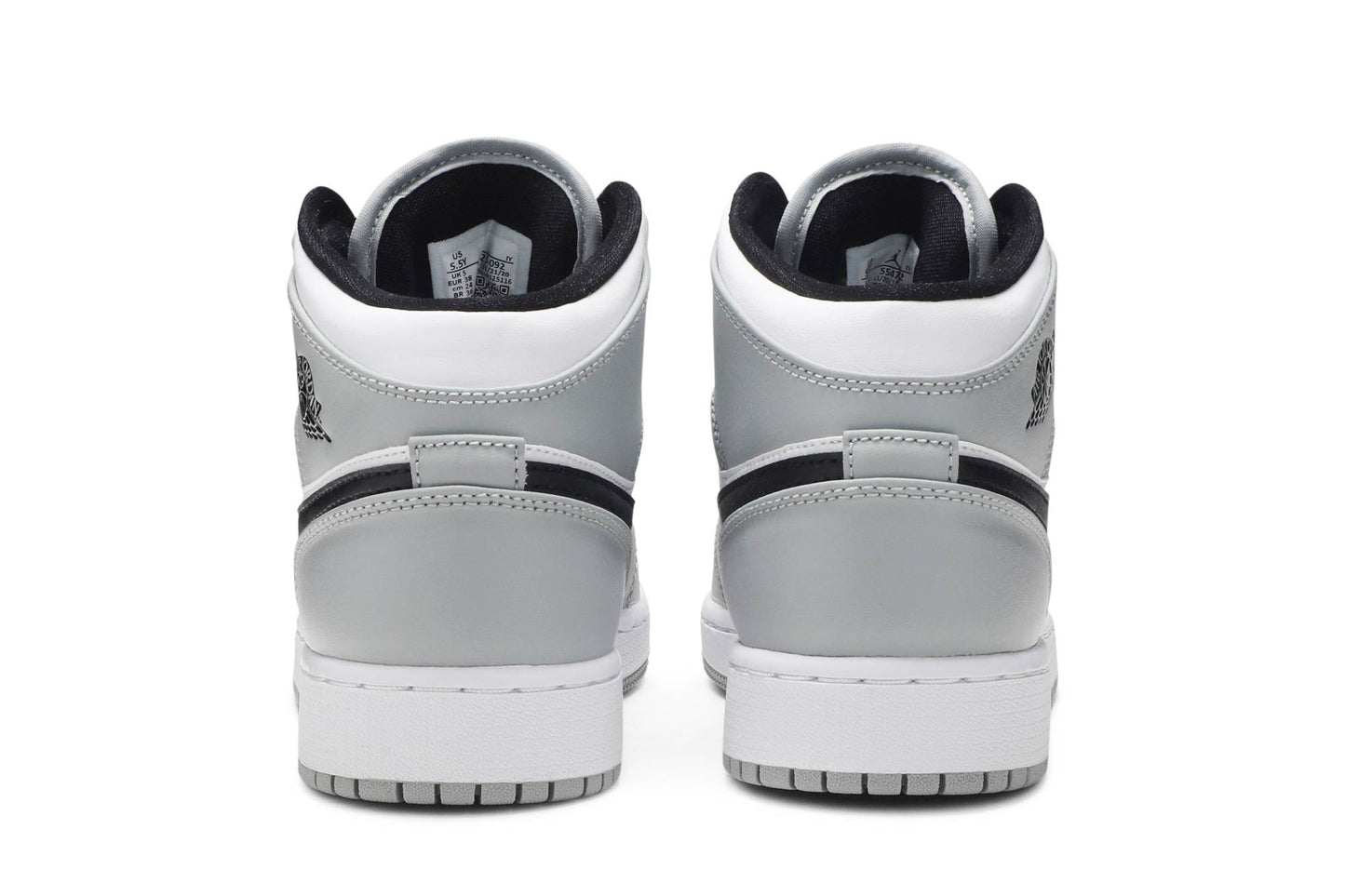 ( Grade School ) Air Jordan 1 Mid 'Light Smoke Grey' 554725-092