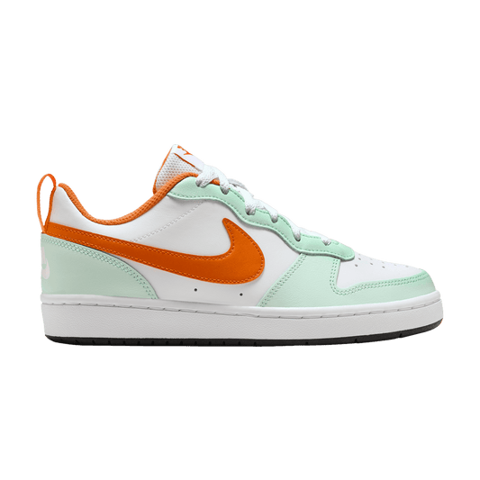 ( Grade School ) Nike Court Borough Low 2 Mint Foam Safety Orange FN3687-181