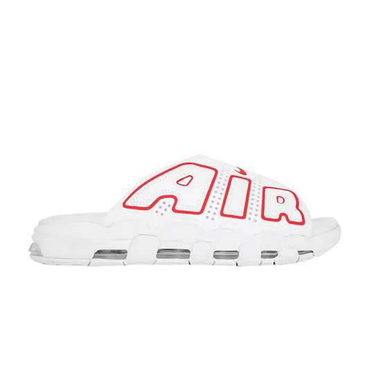 ( Women ) Nike Air More Uptempo Slide White University Red FD9885-100
