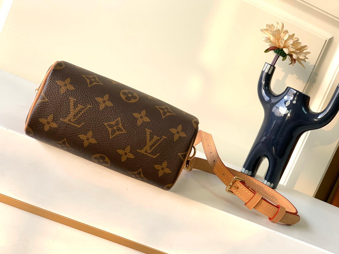 Louis Vuitton Nano Speedy Monogram Canvas Mini Top Handle Bag
