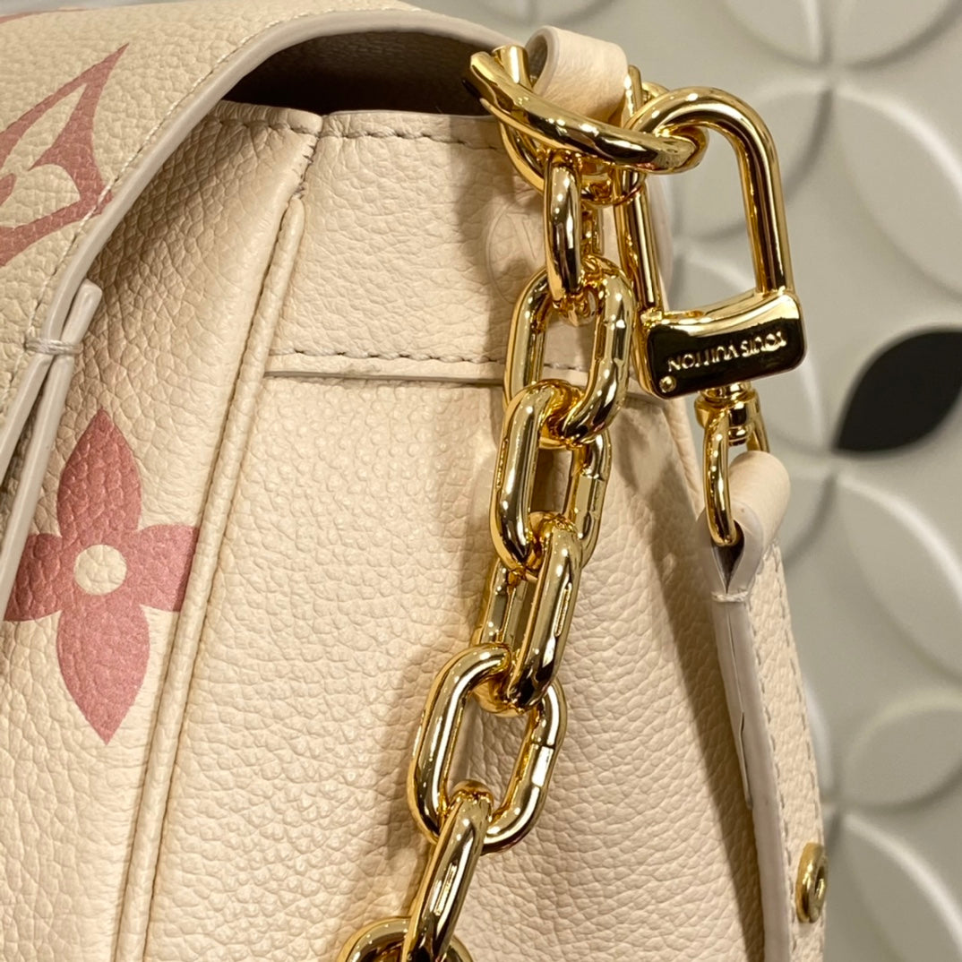 Louis Vuitton Monogram Empreinte Giant Pochette Métis East West Bag - Beige/Pink