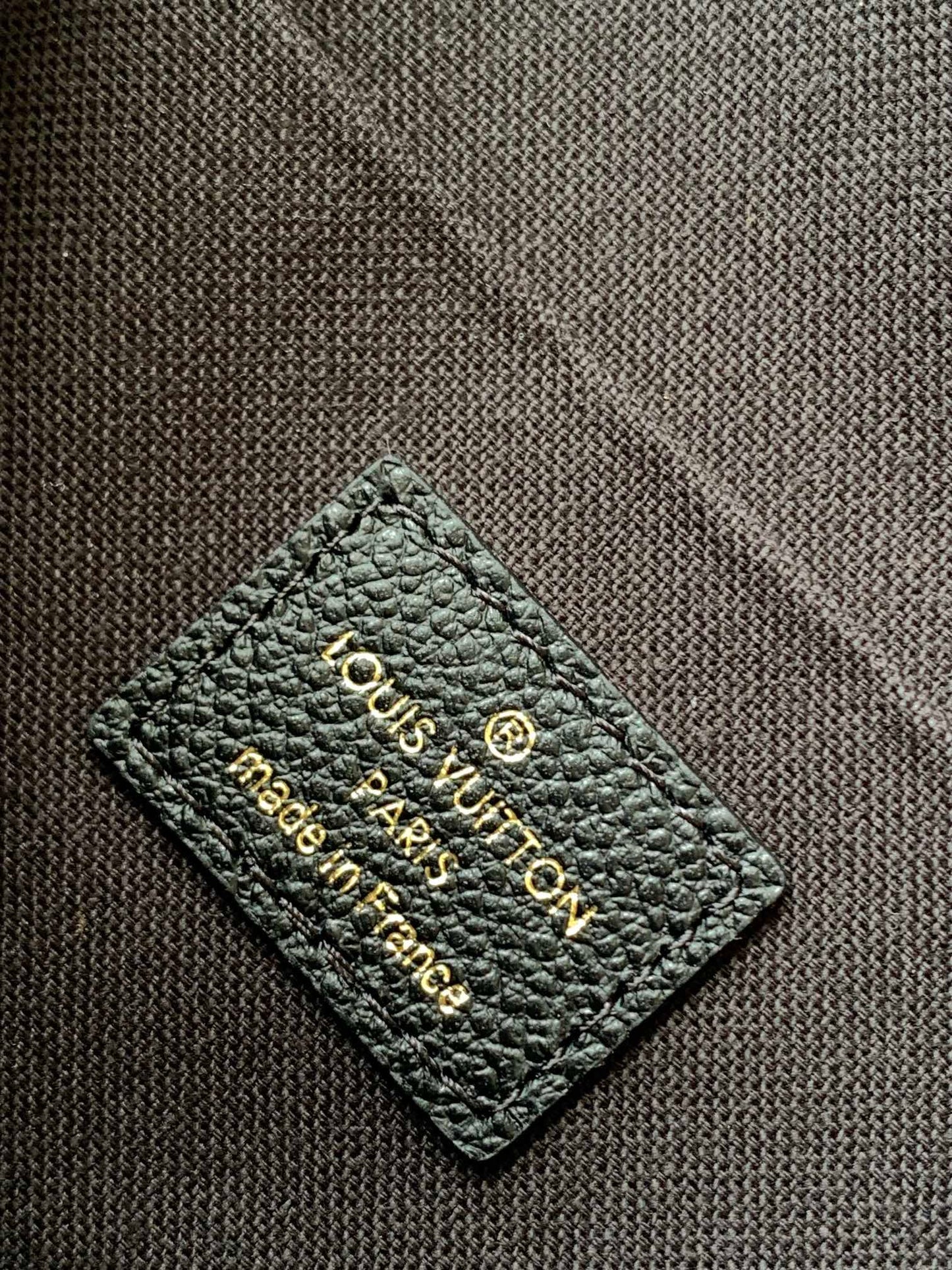 Louis Vuitton Félicie Pochette Monogram Empreinte Leather Black Gold Chain Crossbody Bag