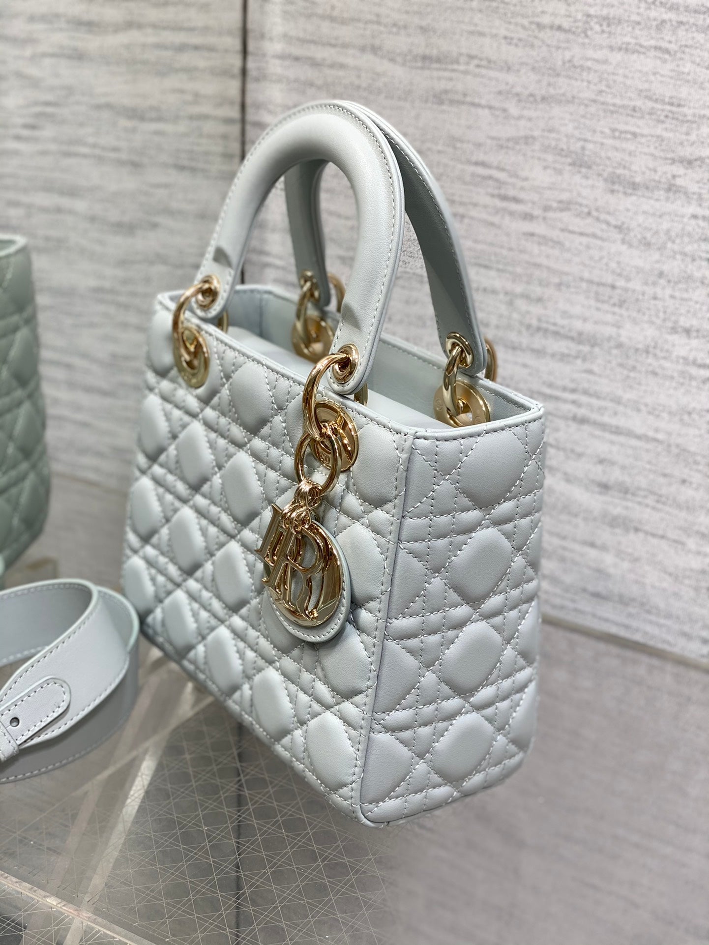 Lady Dior My ABCDior Small Bag - Cloud Blue Cannage Lambskin