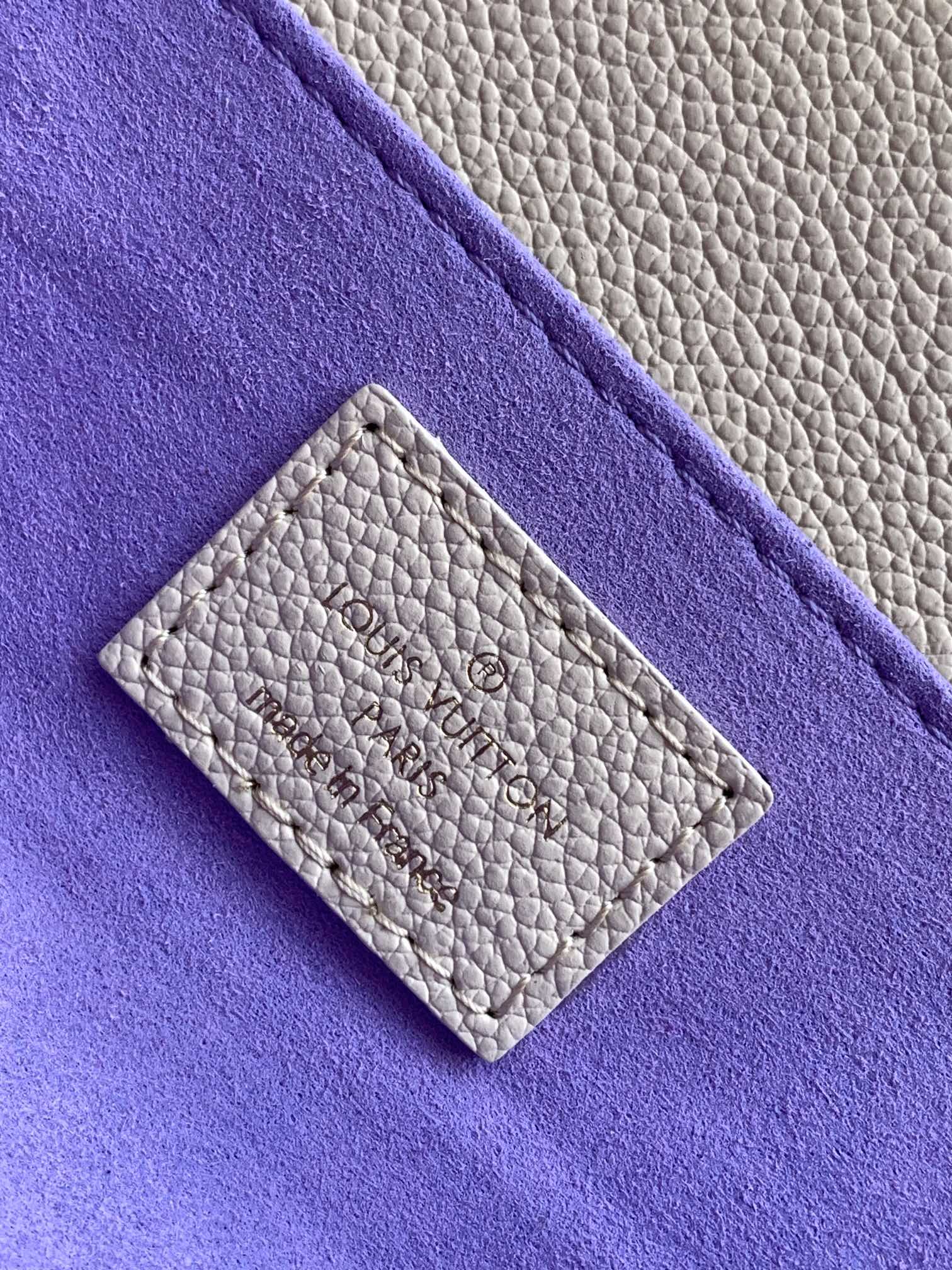 Louis Vuitton Pochette Métis East West Monogram Empreinte Leather Handbag - Beige/Purple