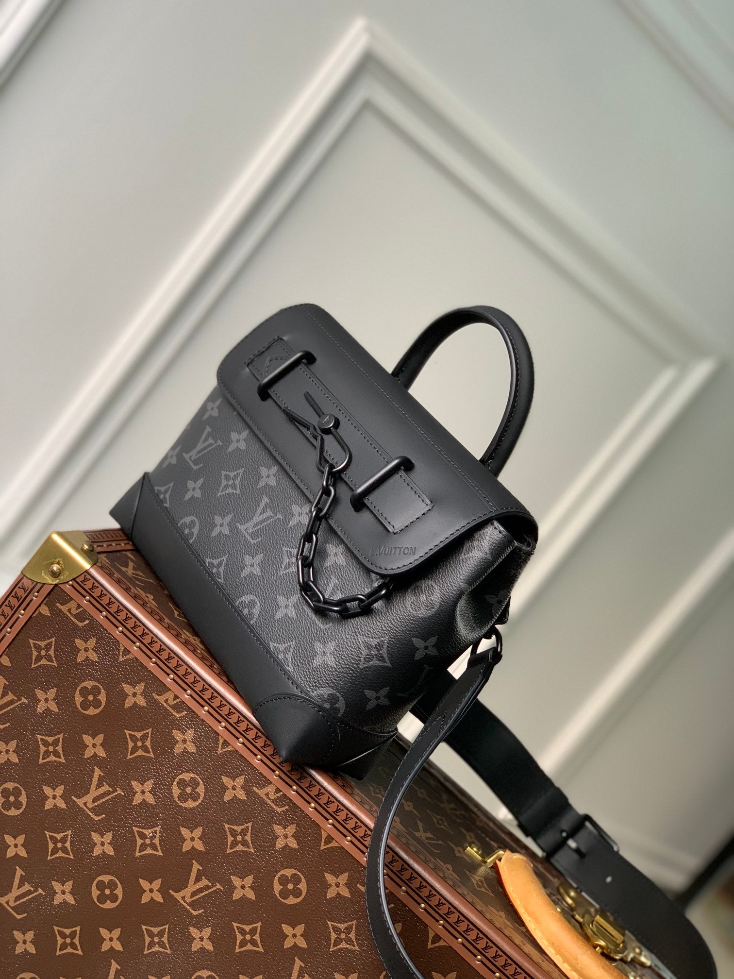 Louis Vuitton Steamer PM Monogram Eclipse Canvas - Black