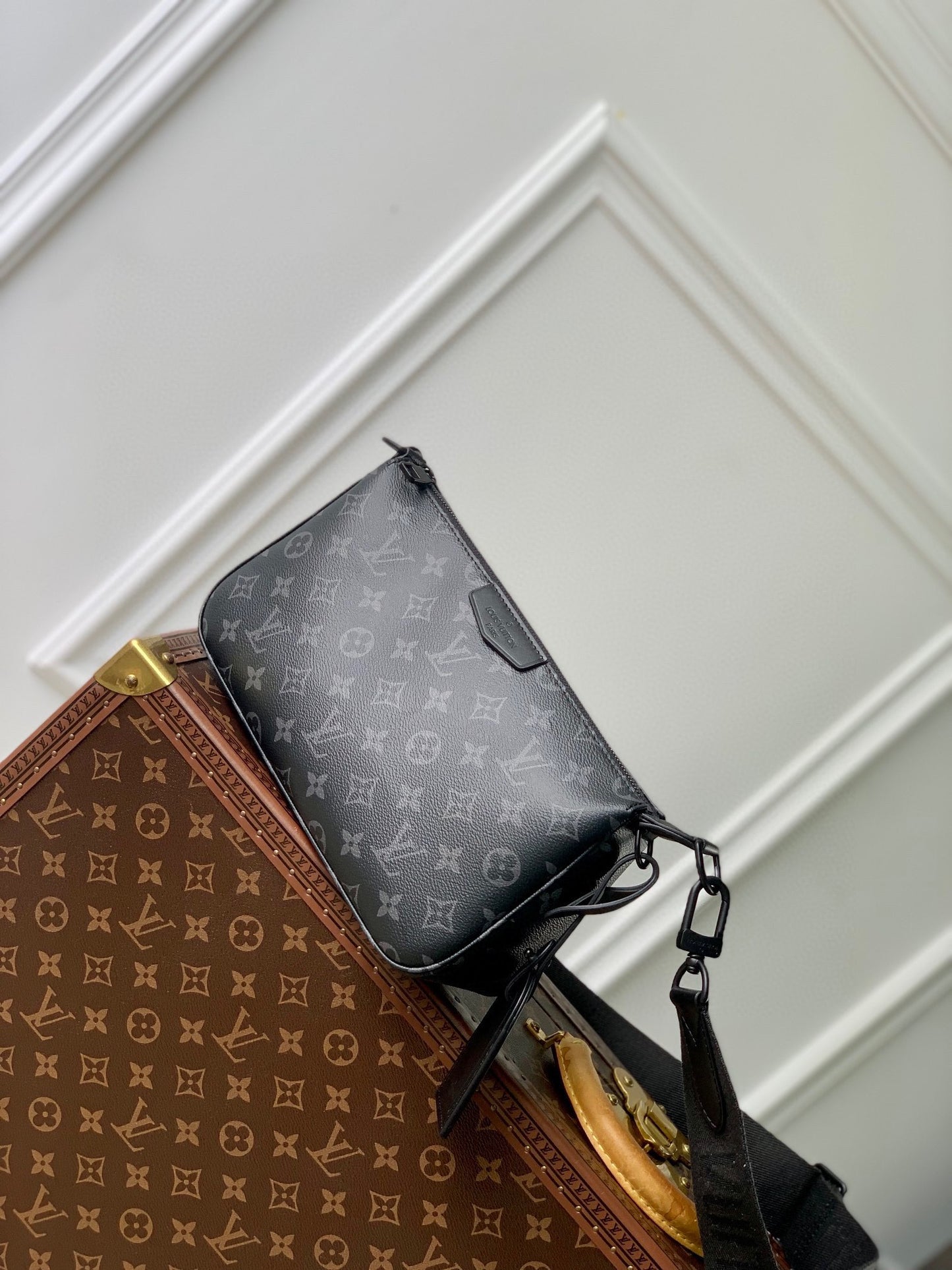 Louis Vuitton Monogram Eclipse Messenger Bag - Men's Crossbody Bag