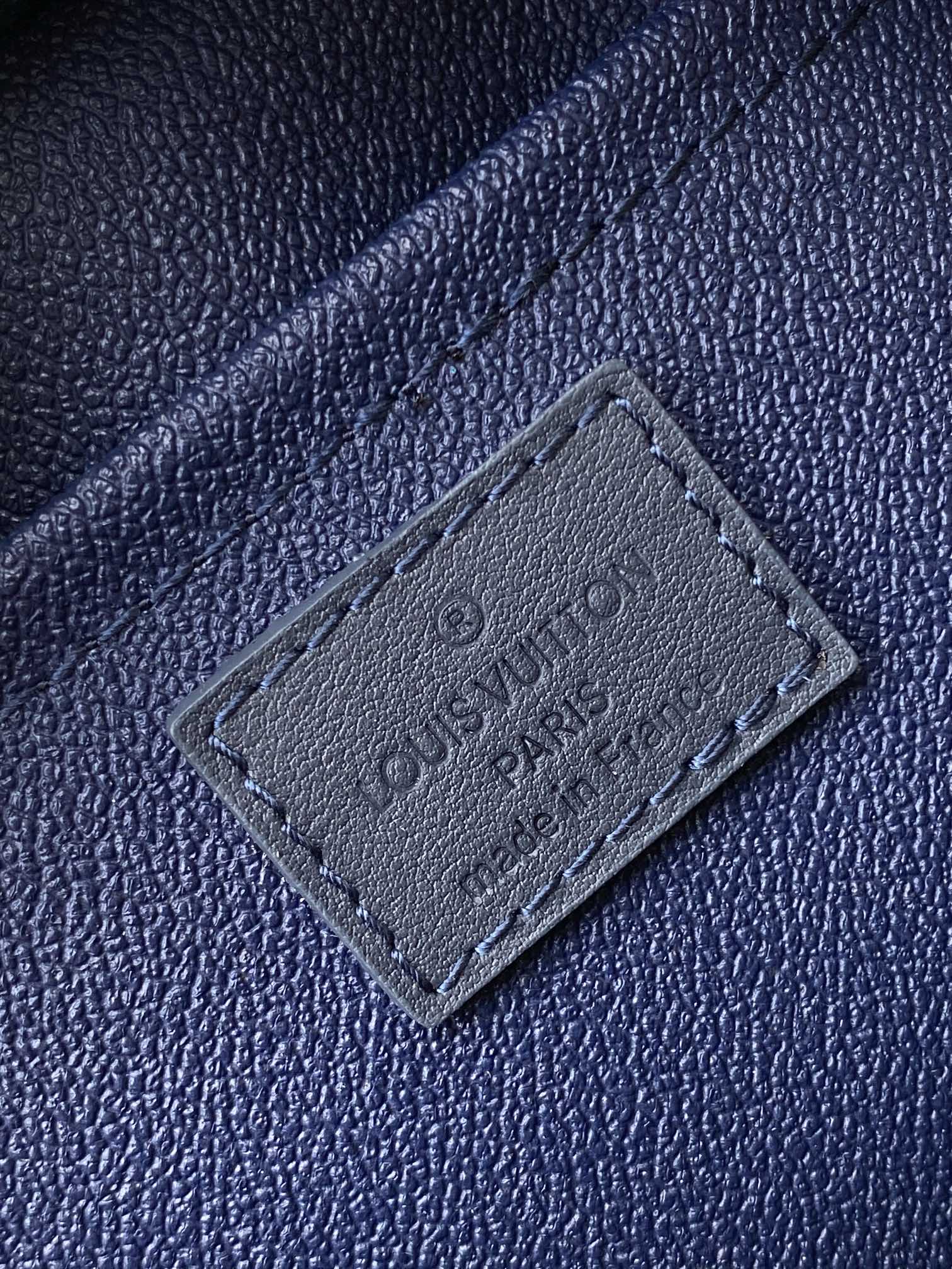 Louis Vuitton Navy Blue Monogram Print Travel Toiletry Bag Dopp Kit with Handle