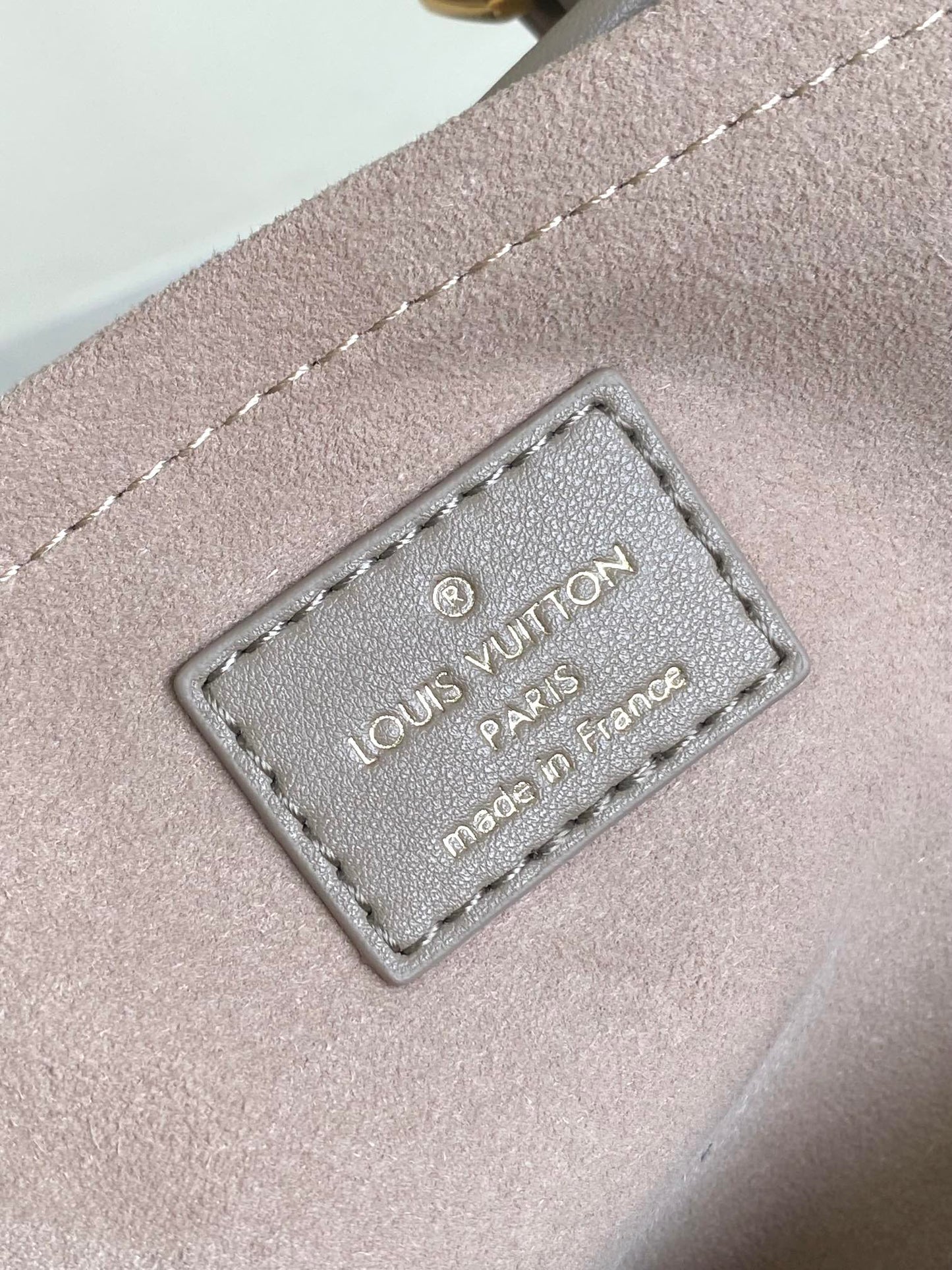 Louis Vuitton On My Side MM Monogram Empreinte Leather Tote Bag - Beige
